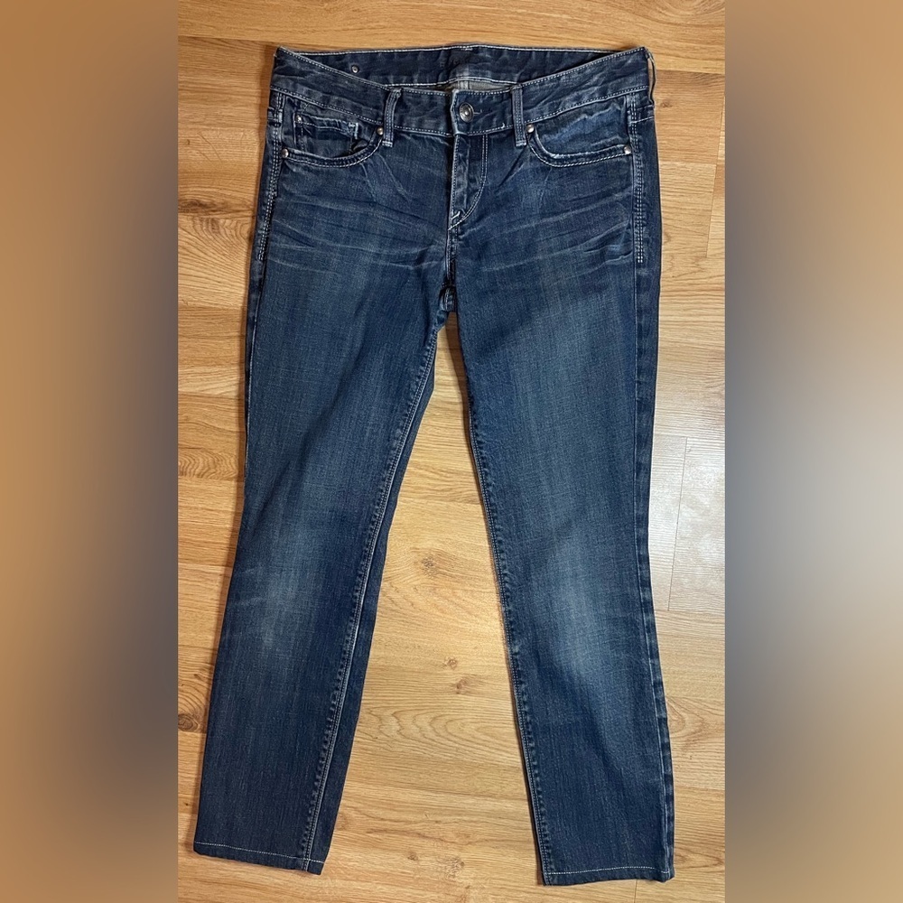 Express Blue Straight Leg Jeans Classic Style